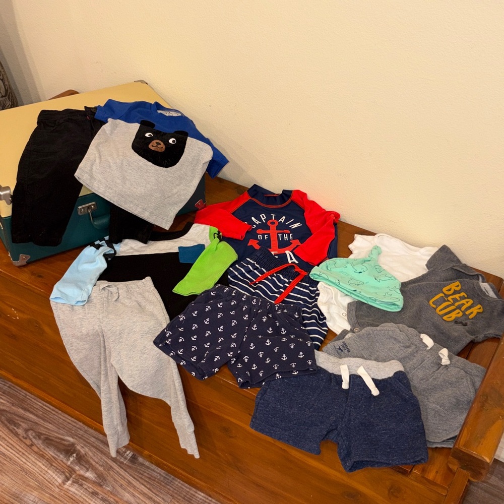 Baby Boy 6-12M 12PC Weekend Getaway Separates Bundle